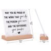 Niyewsor Employee Appreciation Gifts, Coworker Gifts for Women Men, Inspirational Desk Decor Plaque for Son Daughter, Office Gifts for Coworkers, Farewell/Leaving Job/Promotion Gifts for Staff - Image 8