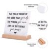 Niyewsor Employee Appreciation Gifts, Coworker Gifts for Women Men, Inspirational Desk Decor Plaque for Son Daughter, Office Gifts for Coworkers, Farewell/Leaving Job/Promotion Gifts for Staff - Image 7