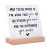 Niyewsor Employee Appreciation Gifts, Coworker Gifts for Women Men, Inspirational Desk Decor Plaque for Son Daughter, Office Gifts for Coworkers, Farewell/Leaving Job/Promotion Gifts for Staff - Image 2