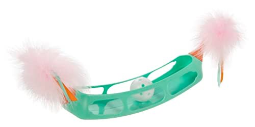 SmartyKat Track Tipper Ball Track Cat Toy w/Suction Cup, Works on Floors & Windows - Blue, One Size - Image 4