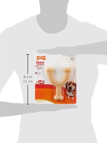 Nylabone Original Wishbone Power Chew Toy for Dogs, Dog Toys for Aggressive Chewers, Original Flavor, Medium - Up to 35 lbs, 1 Count - Image 4