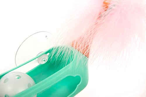 SmartyKat Track Tipper Ball Track Cat Toy w/Suction Cup, Works on Floors & Windows - Blue, One Size - Image 6