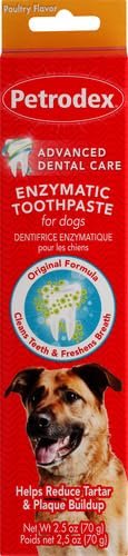Petrodex Toothpaste for Dogs and Puppies, Cleans Teeth and Fights Bad Breath, Reduces Plaque and Tartar Formation, Enzymatic Toothpaste, Poultry Flavor, 2.5oz - Image 3