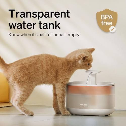 PETLIBRO Cat Water Fountain, 71fl oz/2.1L Ultra Quiet Pet Water Fountain for Cats Inside, BPA-Free, Two Flow Modes,Visible Water Level Dog Water Dispenser, Upgraded Cat Water Bowl with 4 Large Filters - Image 4