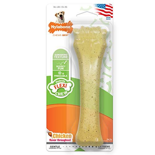 Nylabone Knuckle Bone Flexi Chew Toy for Dogs, Flexible Dog Toys for Moderate & Gentle Chewers, Chicken Flavor, X-Large - 50+ lbs, 1 Count - Image 2