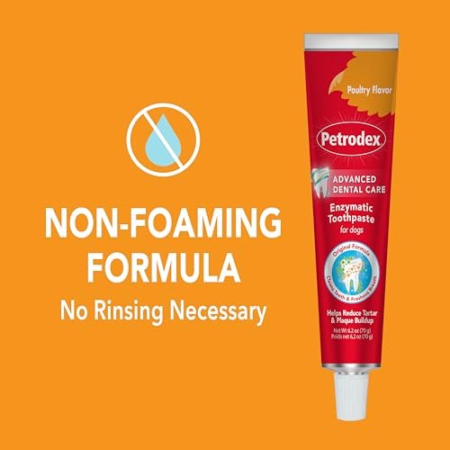 Petrodex Toothpaste for Dogs and Puppies, Cleans Teeth and Fights Bad Breath, Reduces Plaque and Tartar Formation, Enzymatic Toothpaste, Poultry Flavor, 2.5oz - Image 8