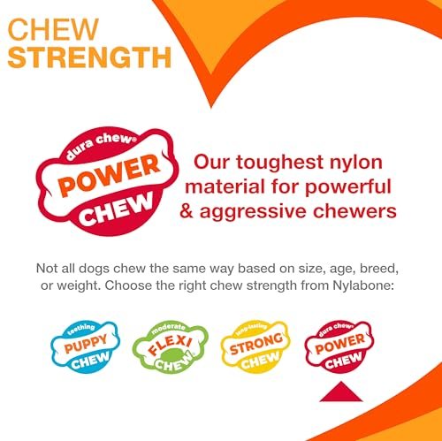 Nylabone Textured Ring Power Chew Toy for Small Dogs, Durable Dog Toys for Aggressive Chewers, Strong Dog Chew Bones To Keep Them Busy, Flavor Medley, Small - Up to 25 lbs, 1 Count - Image 5