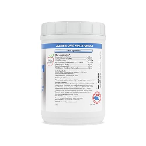 Nutramax Cosequin ASU Joint Health Supplement for Horses - Powder with Glucosamine, Chondroitin, MSM, ASU, Green Tea Extract, and Hyaluronic Acid, 1050 Grams - Image 3