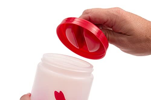 Lixit Food and Treat Storage Jars for Dogs, Cats, Small Animals and Birds (32oz, Red) - Image 5