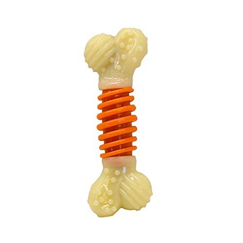 Nylabone PRO Action Dental Bone Power Chew Toy for Dogs, Dog Toys for Aggressive Chewers, Bacon Flavor, Medium - Up to 35 lbs, 1 Count - Image 3