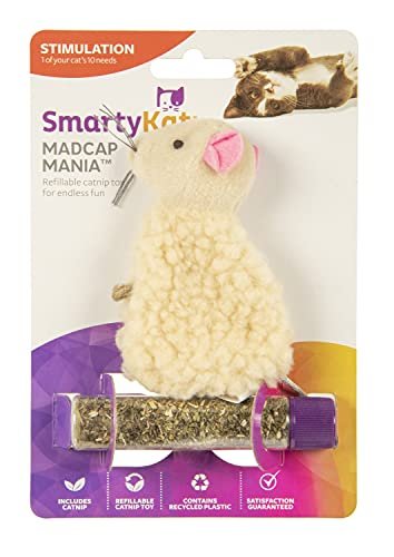 SmartyKat Madcap Mania Refillable Plush Catnip Cat Toy, Includes Catnip Tube - Image 2