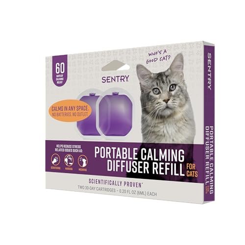 Sentry Behavior Portable Calming Diffuser Refill for Cats, Reduces Stress and Bad Behavior with Calming Phereomones, Easy-to-use Portable Design, 60 Day Release - Image 2