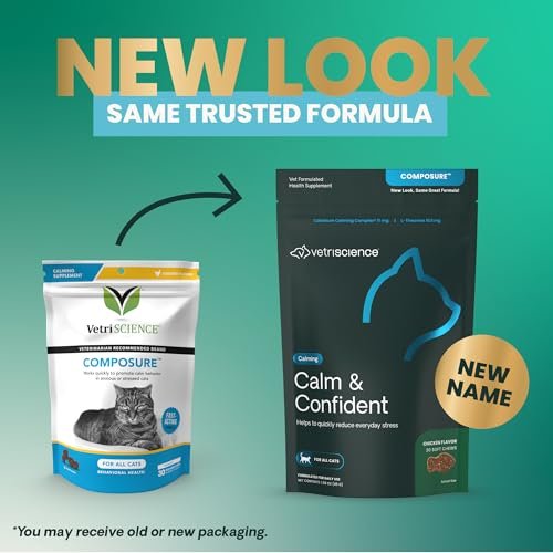VetriScience Composure, Calming Formula for Cats, 30 Bite-Sized Chews - Image 3