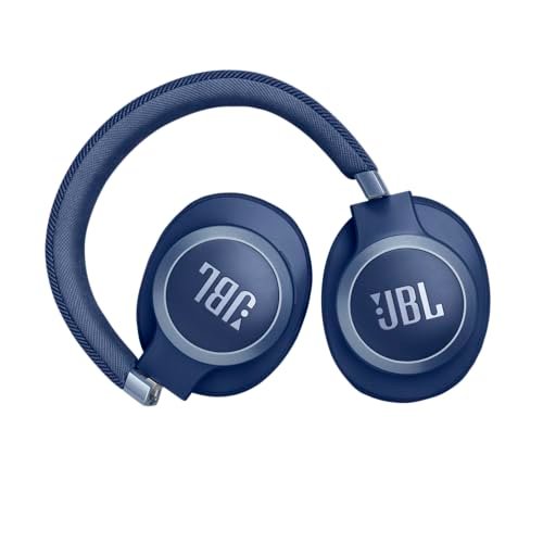JBL Live 770NC - Wireless Over-Ear Headphones with True Adaptive Noise Cancelling with Smart Ambient, Up to 65 Hours of Battery Life, Comfort-fit Fabric Headband & Carrying Pouch (Blue) - Image 3