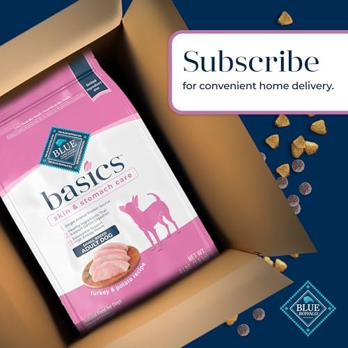 Blue Buffalo Basics Adult Small Breed Dry Dog Food for Skin & Stomach Care, Limited Ingredient Diet, Made in the USA with Natural Ingredients, Turkey & Potato Recipe, 4-lb. Bag - Image 13