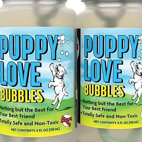 Puppy Love Bubbles, Peanut Butter & Bacon Scented Bubbles 4oz. Bottle-2 Pack Combo (1 Peanut Butter/1 Bacon) for Dogs - Image 9