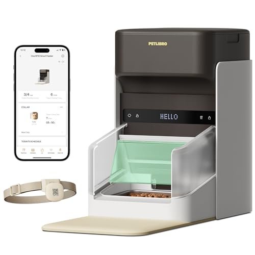 PETLIBRO RFID Automatic Cat Feeder, Collar Tag-Activated Personalized Meals, 5G&2.4G Wi-Fi Programmable Cat Food Dispenser with Cats Recognition & Diet Tracking for Multi-Pet Homes and Different Diets - Image 2