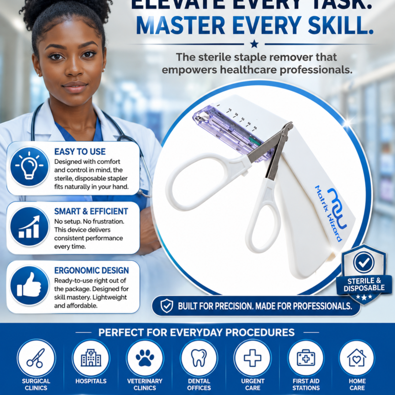 Disposable Skin Stapler (Suture Thread Alternative)